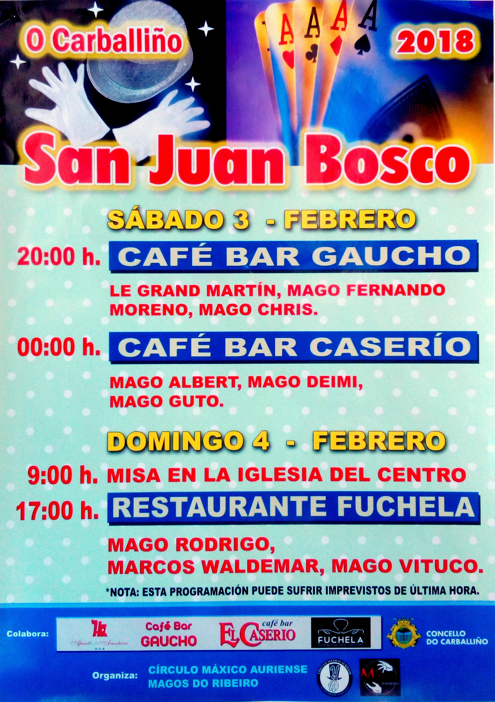 cartel magos san juan bosco